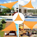 Durable Outdoor Sun Shade Sail for Terrace, Yard, Deck, and Garden - Waterproof and UV Resistant Triangle Canopy by DailySale