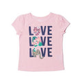 Epic Threads Little Girls Short Sleeve Text T-shirt - Crystal Rose, Size 6X by Vanessa Jane