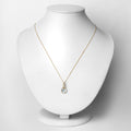 0.76 Carat Genuine Aquamarine and White Diamond 14K Yellow Gold Pendant by Bids.com