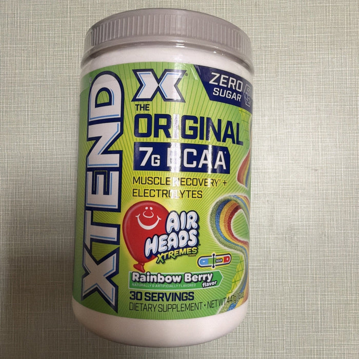 Xtend Original BCAA Powder 30 Servings (Pack of 1), Airheads Rainbow Berry by Price Is Right Miami