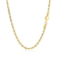 2.75mm 10k Yellow Gold Solid Diamond Cut Rope Chain by Bids.com