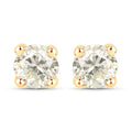 1.01 Carat Genuine LB Diamond 14K Yellow Gold Earrings by Bids.com