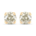 1.16 Carat Genuine LB Diamond 14K Yellow Gold Earrings by Bids.com