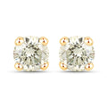 0.86 Carat Genuine LB Diamond 14K Yellow Gold Earrings by Bids.com