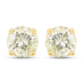 1.24 Carat Genuine LB Diamond 14K Yellow Gold Earrings by Bids.com