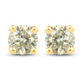0.92 Carat Genuine LB Diamond 14K Yellow Gold Earrings by Bids.com