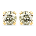 0.98 Carat Genuine LB Diamond 14K Yellow Gold Earrings by Bids.com