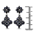 3.33 Carat Genuine Blue Sapphire .925 Sterling Silver Earrings by Bids.com