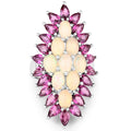 8.37 Carat Genuine Opal & Rhodolite .925 Sterling Silver Ring by Bids.com