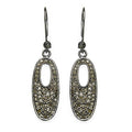 1.20 Carat Genuine Diamond .925 Sterling Silver Earrings by Bids.com
