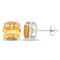 5.80 Carat Genuine Citrine .925 Sterling Silver Earrings by Avera Group