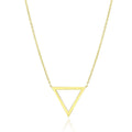 14k Yellow Gold Delta Symbol Chain Necklace by Bids.com