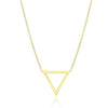 14k Yellow Gold Delta Symbol Chain Necklace