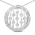 0.53 Carat Genuine White Diamond .925 Sterling Silver Pendant by Bids.com