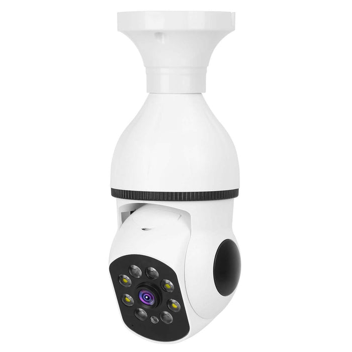 E27 WiFi Bulb Camera 1080P FHD WiFi IP Pan Tilt Security Surveillance Camera with Two-Way Audio Full Color Night Vision by DailySale