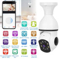 E27 WiFi Bulb Camera 1080P FHD WiFi IP Pan Tilt Security Surveillance Camera with Two-Way Audio Full Color Night Vision by DailySale