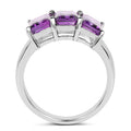 2.85 Carat Genuine Amethyst .925 Sterling Silver Ring by Bids.com