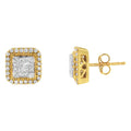 10KT Yellow Gold Diamond Stud Earrings (1/2 cttw, H-I Color, SI2-I1 Clarity) by Bids.com