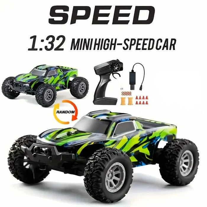 1:32 Scale RC Remote Control Car – 20 Km/h, 2.4GHz, Red & Green by DailySale