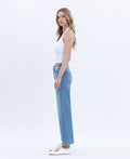 Willa Tummy Control High Rise Crop Wide Jean by Boutique 23