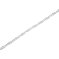 14K White Gold 2-1/2 Cttw Round-Brilliant & Baguette Cut Diamond 7" Alternating Flared Links Tennis Bracelet (H-I Color, SI1-SI2 Clarity) by Bids.com