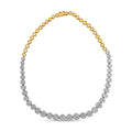 IGI Certified 14K Yellow Gold 14 3/4 cttw Pave Set Round-Cut Diamond Riviera Necklace (F-G Color, S2-I1 Clarity) by Bids.com