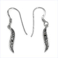 0.16 Carat Genuine Black Diamond .925 Sterling Silver Earrings by Bids.com