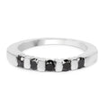 0.50 Carat Genuine Black Diamond .925 Sterling Silver Ring by Bids.com