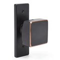 Emtek Dummy 10 in Mortise Set with Hercules Lever and Square Knob by Vanessa Jane