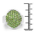 2.17 Carat Genuine Chrome Diopside .925 Sterling Silver Ring by Bids.com
