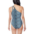 Jessica Simpson Printed Sassy Safari One-Shoulder One-Piece Swimsuit by Vanessa Jane