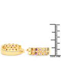 0.76 Carat Genuine Multi Stones .925 Sterling Silver Earrings by Bids.com