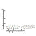 2.05 Ct Oval White Opal Prong Sterling Silver Tennis Hoop Clip-On Earrings by Fine Color Jewels
