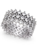 Inc International Concepts Silver-Tone Pave Ring, Size 5 by Vanessa Jane