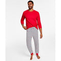 Matching Mens Thermal Waffle Holiday Stripe Mix It Pajama Set by Vanessa Jane