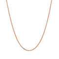 14k Rose Gold Diamond Cut Cable Link Chain 1.3mm by Bids.com