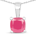3.00 Carat Genuine Emerald, Glass Filled Ruby & Glass Filled Sapphire .925 Sterling Silver Pendant by Bids.com