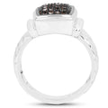 0.22 Carat Genuine Champagne Diamond .925 Sterling Silver Ring by Bids.com