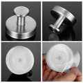2-Pack: Strong Suction Cup Hooks – Silver Brushed Stainless Steel, No Drilling Required by DailySale