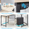 Elephance L-shaped Corner Computer Desk Workstation Wood andMetal Large Size by Vanessa Jane