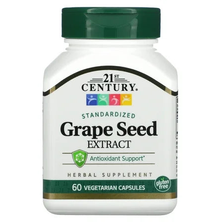 21st Century Grape Seed Extract Vegetarian Capsules 60 Cp by Pasteur Pharmacy
