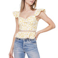 Rahi Petra Floral Print Bustier Top, Size XS by Vanessa Jane