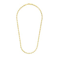 5.0mm 14k Yellow Gold Solid Diamond Cut Rope Chain by Bids.com