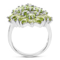 8.89 Carat Genuine Peridot .925 Sterling Silver Ring by Bids.com