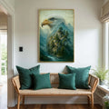 Eagle Over The Canyon Double Exposure Wall Art by Tailored Canvases