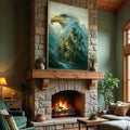 Eagle Over The Canyon Double Exposure Wall Art by Tailored Canvases