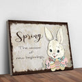Easter Bunny Spring Sign by Tailored Canvases