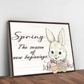 Easter Bunny Spring Sign by Tailored Canvases