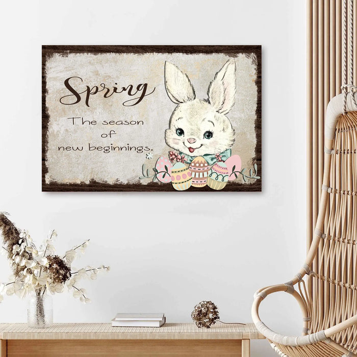 Easter Bunny Spring Sign by Tailored Canvases