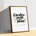 Easter Faith , Easter Love Sign by Tailored Canvases
